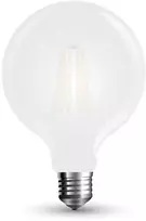 7W LED COG lemputė V-TAC E27, G95, matiniu paviršiumi (Šviesos spalva: 6400K šaltai balta)