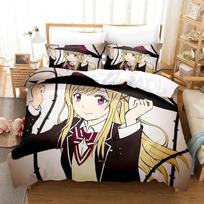 Yamada-kun ir Septynios Raganos Patalynės Komplektas Animacinis Anime trijų dalių komplektas Suaugusiems Vaikams Miegamojo Užvalkalas Ant Antklodės Rinkinys 3D Kawaii Mergaitėms 135x200cm