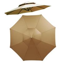 Romos Lauko Apsauga Nuo Saulės Vėjui Atsparus Sodo Skėčio Audinio Pakeitimas Center Umbrella/Banana Umbrella 2m Single Top tamsiai žalia spalva
