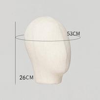 Needle Holder Mold Prop: Wig, Hat, Scarf, Necklace Display Stand Model Head white
