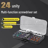24-in-1 Industrial Alloy Steel Ratchet Screwdriver Set with Magnetic Tips
