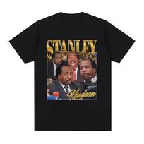 Stanley Hudson Homage T Shirt Tv Series The Office Michael Scott Dwight Schrute T-shirt Men's Casual Cotton Oversized T Shirts S įvairiaspalvis