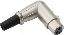 2213# Mikrofono lizdas XLR 3P kampiniam kabeliui