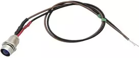 1617# 5 mm LED (mėlynas 12 V) indikatorius su laidu