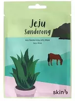 skin79 Jeju Sandorong Jelly Mask - Jeju Aloe raminanti gelinė lakštinė veido kaukė su alaviju, 33 ml