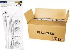 98-516# Tinklo prailgintuvas PR-470P 4 lizdų su įžeminimu 5m baltas 3x1.5mm pakuotė
