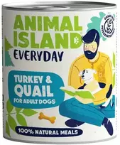 Drėgnas Šunų Maistas - Animal Island Kasdienis Kalakutas ir Fazanas 800g