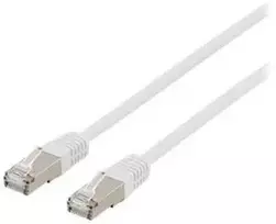 DELTACO STP-625VAU - Patch kabelis - RJ-45 (kištukas) į RJ-45 (kištukas) - 25 m - U/FTP - CAT 6a - be halogenų, lieto korpuso - baltas