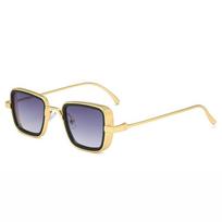 New Retro Metal Steampunk Goggles For Men And Women Rectangular Sun Eyeglasses For Men Women Stylish Retro Sunglasses Male Female UV Protection 400