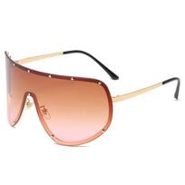 New Steampunk Extra Large Goggles for Women Trends Punk Y2k Sun Eyeglasses Men 2000'S Designer Eyeglasses UV Protection 400 De Sol Oculos