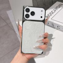 Fangxing CD Pattern Protective Case for 17 Pro Max & 15 Pro - Stylish, Creative, and Simple sidabras