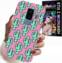 Etui Do Samsung Galaxy S9 Plus - Kaktusy, Kaktus Na Różowym Tle + Folia