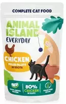 Drėgnas Kačių Maistas - Animal Island kasdieniai vištienos filė sultinyje 12x85g
