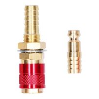 Quick Connector Fitting Hose Brass Connection for TIG Welding Torch Welding Equipment raudona