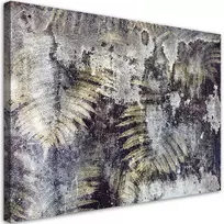 Paveikslas ant drobės, Auksiniai paparčio lapai 60x40 cm