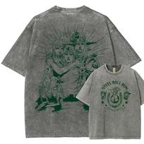 JoJos Bizarre Adventure Johnny Joestar Gyro Zeppeli Printed Tee Men Women Washed Cotton Tshirts Manga T Shirt Vintage Tshirt S