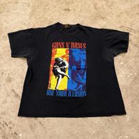 Vintage 1992 Guns N' Roses USE YOUR ILLUSION Mens XL/L BOXY Rock Band Brockum M blue