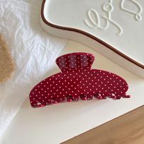 Large Acetic Acid Hair Claw Colorful Grab Clip Personalized Polka Dot Hair Clip  Vacation Style 7