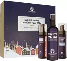 Renovality Original Series SET veido serumas 30 ml + rožių vanduo 100 ml + dieninis kremas 30 ml