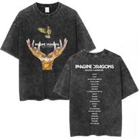 Imagine Dragons Band Reflections From The Vault of Smoke  Mirrors  Tour Merch T Shirt Mens Women Vintage Washed Tshirts S