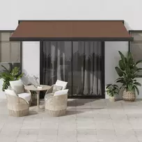 Automatinė ištraukiama markizė, rudos spalvos, 450x300cm