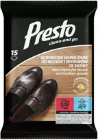 HARPER PRESTO Buitinės šluostės batų ir odos gaminių valymui 15 vnt.