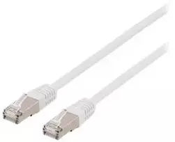 DELTACO - Patch kabelis - RJ-45 (kištukas) į RJ-45 (kištukas) - 3 m - F/UTP (folija dengta neekranuota susukta pora) - CAT 6a - be halogenų, lieto korpuso - baltas