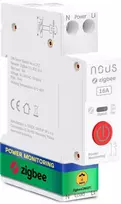 Nous Automatinis jungiklis DIN bėgeliui su energijos matavimu, 230Vac, 16A, TUYA ZigBee MQTT