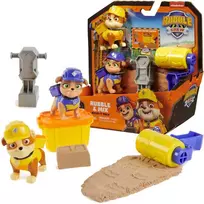 „Paw Patrol Rubble&Crew Building“ rinkinys „Ruble and Crew“ skalda ir jo įgula „Gruple and Mix“ + „Kinetic Sand“ + priedai