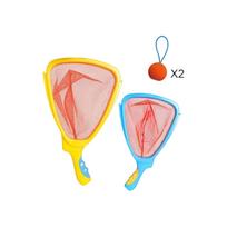 Outdoor Catch Ball Paddle Set with Two Nets and Two Balls Interactive Waterproof Game Suitable for Children Beach Backyard Entertainment One Size