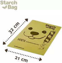 Starch Bag STARCHBAG BIO kompostuojamos šuniukų maišeliai alyvinė – 8x15 vnt.