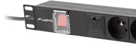 Lanberg stovo maitinimo juostelė PDU 19" 1U 16A 5x PL 2m juoda