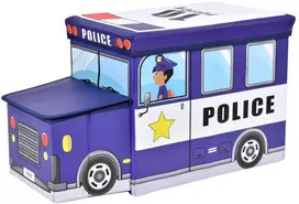 Žaislų konteineris Mėlynas policijos automobilis