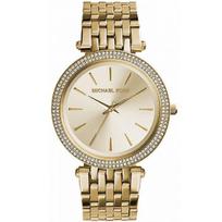 Michael Kors MK3430 Darci Crystal Gold Tone Stainless Steel Women's Watch 33mm auksas
