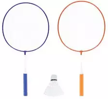 NRZ052 PLIENINIS / BADMINTONAS 2 RAKEČIŲ RINKINYS + JUNIOR NILS langinės