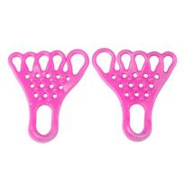 1 Pair Hallux Valgus Corrector High Elasticity Strong Pulling Force Toe Exercise Protect Muscle Reflexology Foot Stretching Belt Yoga Supply rožinė