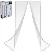 Magnetinis tinklelis nuo uodų su durų magnetu vabzdžiams ir uodams baltas 212x100 cm