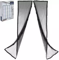 Magnetinis tinklelis nuo uodų su durų magnetu vabzdžiams ir uodams juodas 212x100 cm