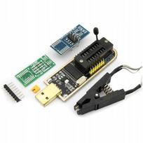 Programator Ch341A Eeprom Flash Bios Immo Adaptery + Klips I Oprogramowanie