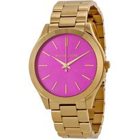 Michael Kors MK3264 Runway moteriškas laikrodis su rožiniu ciferblatu 41mm auksas