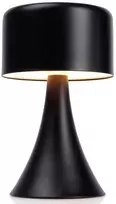 LED metalinė naktinė lempa, juoda, bevielė, 20,5 cm