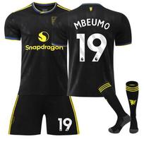 2025-26 Manchester United 2-asis išvykos #19MBEUMO Sportinis Treniruočių Džersio Rinkinys su Kojinėmis Paaugliams Vaikams Suaugusiems Futbolo Aprangos Rinkiniai 16
