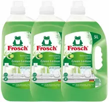 FROSCH Nõudepesuvahend Žalias Lemon 3 x 5L