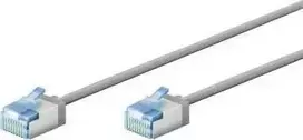 Goobay Itin lankstus CAT 6A pataisinis kabelis, plonas, U/FTP, pilkas - Laido ilgis 7,5 m
