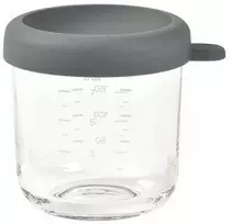 BEABA STIKLINIS MAISTO INDELIS SU DANGTELIU, MINERAL Pilkas, 250 ML