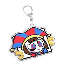 Dėl Nuostabiojo Skaitmeninio Cirkas Kaufmo Gangle Ragatha Caine Akrilinis Savadarbis Mielas Animacinis Anime Raktų Pakabukas Žaislas Dovana 5cm 5cm