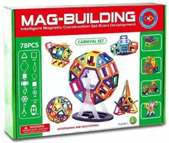Magnetinis konstruktorius "Mag-Building" (78 detalės)