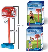 Vaikiškas krepšinio žiedas su reguliuojamu stovu (iki 142 cm)
