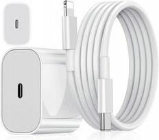 Ładowarka Do Apple Z Lightning Mfi Dla Iphone Ipad Szybkie Ładowanie +Kabel
