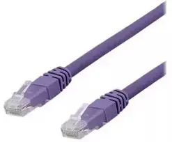 DELTACO U/UTP Cat6a jungiamasis kabelis, LSZH, 1 m, violetinis